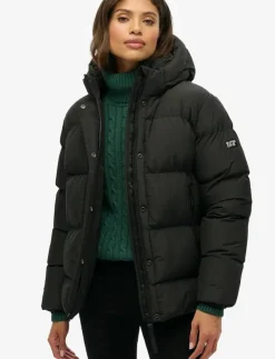 HOODED 5 BAFFLE SPORTS PUFFER - Dun- & vadderade jackor|Superdry Online