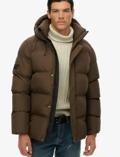 HOODED 5 BAFFLE SPORTS PUFFER - Fodrade jackor|Superdry Outlet