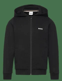 BOSS HOODED CARDIGAN - Huvtröjor BLACK Sale