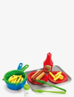 HOTDOG SET ON TRAY 22 PCS - Tillbehör till leksakskök|Dantoy Best