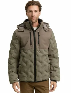 hybrid puffer jacket - Quiltade jackor|Tom Tailor Sale