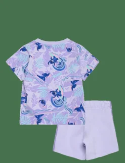 adidas Sportswear I DY LS T SET - Set med kortärmad t-shirt VIOTON/MULTCO Outlet