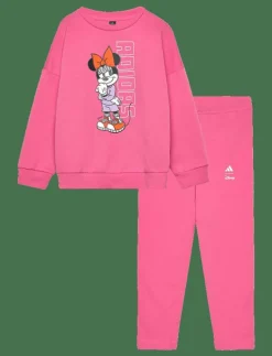 adidas Sportswear I DY MI JOG - Set PNKFUS/WHITE Sale