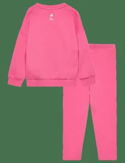 adidas Sportswear I DY MI JOG - Set PNKFUS/WHITE Sale