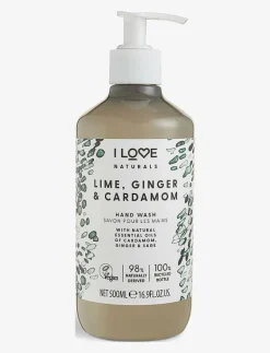 I LOVE Naturals Hand Wash Lime, Ginger & Cardamon 500ml - Flytande tvål Clearance