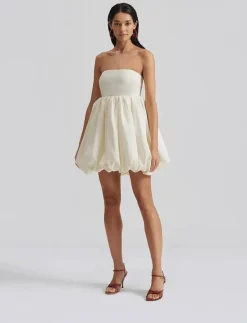 Isolde strapless bubble mini dress - Korta klänningar|Malina