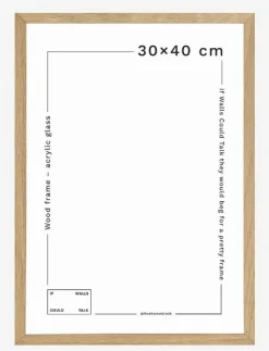 If Walls Could Talk IWCT Frame Acrylic Glass - Posters & Tavelramar OAK - NATURAL