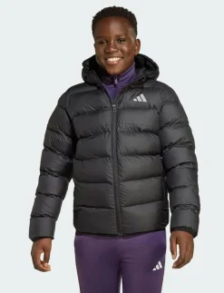 adidas Sportswear J SD JKT - Dunjackor & fodrade jackor BLACK/BLACK/BLACK Discount