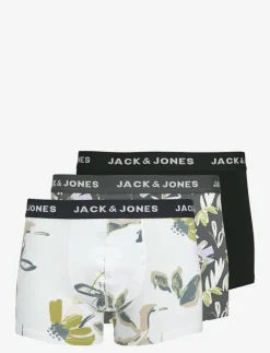Jack & Jones JACABSTRACT TRUNKS 3 PACK SN - Boxershorts IRON GATE Sale