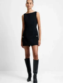 French Connection JAIDEN TAILORED PLAYSUIT - Jumpsuits BLACK Best