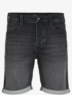 Jack & Jones JJIRICK JJICON I.K. SHORTS GE 062 SN - Jeansshorts BLACK DENIM Clearance