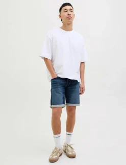Jack & Jones JJIRICK JJICON I.K. SHORTS GE 132 SN - Jeansshorts BLUE DENIM Clearance