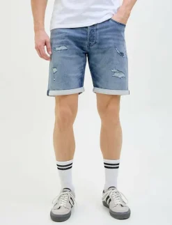 Jack & Jones JJIRICK JJICON I.K. SHORTS GE 136 SN - Jeansshorts BLUE DENIM