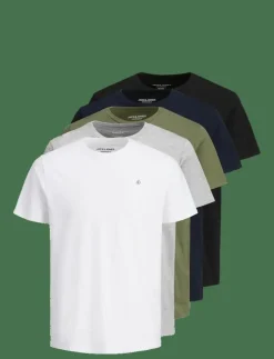 JORJXJ TEE SS CREW NECK 5PK MP NOOS - Kortärmad t-shirt|Jack & Jones Outlet