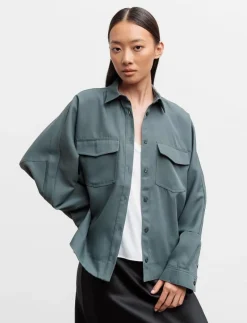 Ahlvar Gallery Kaia over shirt - Overshirts FADED GREEN New