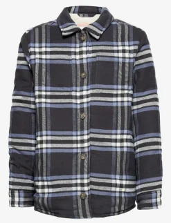 Abercrombie Kids kids GIRLS OUTERWEAR - Overshirts BLUE BLACK PLAID