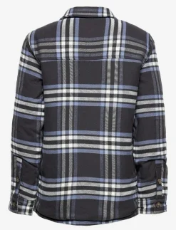 Abercrombie Kids kids GIRLS OUTERWEAR - Overshirts BLUE BLACK PLAID
