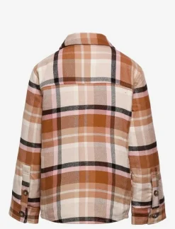 Abercrombie Kids kids GIRLS OUTERWEAR - Overshirts WARM NEUTRAL PLAID Outlet