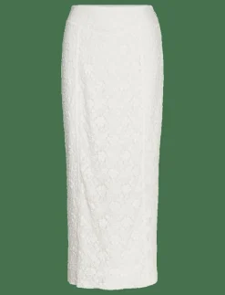 ROTATE Birger Christensen LACE MAXI SKIRT - Midi kjolar BRIGHT WHITE Online