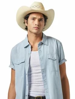 Brixton Laredo Panama Straw Cowboy Hat - Mössor CATALINA SAND