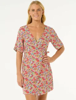 LAS DALIAS DITSY WRAP DRESS - Klänningar|Rip Curl Sale
