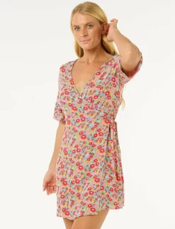 LAS DALIAS DITSY WRAP DRESS - Klänningar|Rip Curl Sale