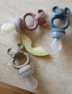 Nuuroo Lauge silicone fruit pacifier 2-pack - Nappar WOODROSE /COBBLESTONE Online