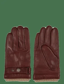 Howard London Leather Gloves Smith - Fingervantar BROWN Clearance