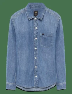 Lee Jeans LEESURE SHIRT - Jeansskjortor MID BLUE DENIM Hot