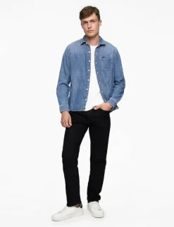 Lee Jeans LEESURE SHIRT - Jeansskjortor MID BLUE DENIM Hot
