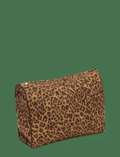 Leopard Quilted Wash Bag - Necessärer|Anna + Nina Clearance