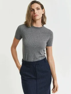 LIGHT KNIT SS C-NECK - T-shirts|GANT New