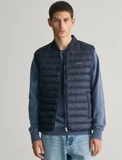 GANT LIGHT PADDED BOMBER VEST - Västar EVENING BLUE Clearance