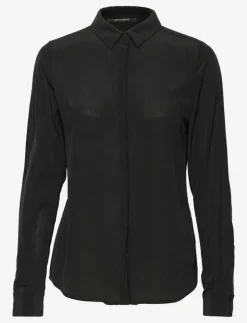 Bruuns Bazaar LillieBBCorinna silkshirt - Långärmade BLACK Hot