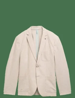 linen blazer - Enkelknäppta kavajer|Tom Tailor Outlet