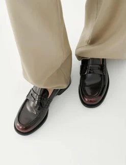 VAGABOND LINN - Loafers med klack DARK RED New