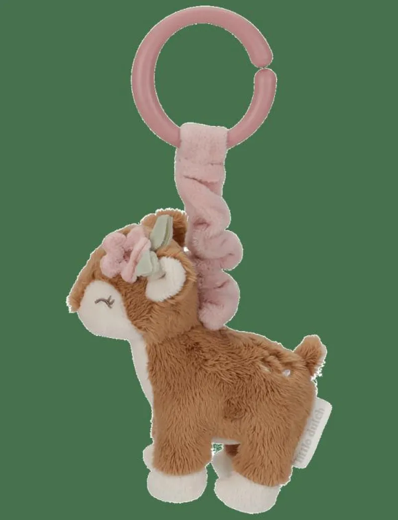 Little Dutch Pull-and-Shake Deer Fairy Garden - Leksak för barnvagnen PINK Outlet