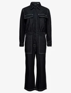 Levi's Made & Crafted LMC FLIGHT SUIT LMC VALLEY RIN - Jumpsuits DARK INDIGO - FLAT FINISH
