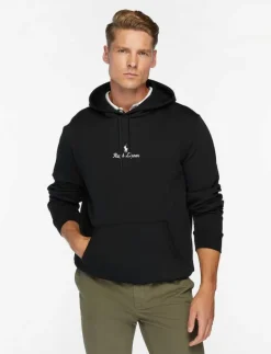 Polo Ralph Lauren Logo Double-Knit Hoodie - Hoodies POLO BLACK Sale