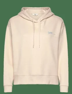 Lee Jeans LOGO HOODIE - Huvtröjor ECRU Sale