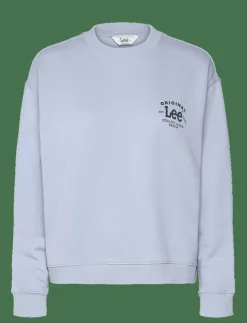 Lee Jeans Logo Sws - Sweatshirts SHY BLUE Sale