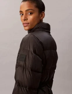 LONG DOWN JACKET WITH FUR - Dunkappor|Calvin Klein Sale