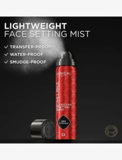, Infaillible, 3-Second Setting Mist, setting spray, 75ml - Ansikte|L'Oréal Paris Outlet