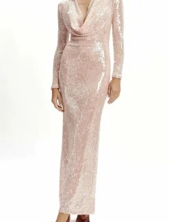 Bardot LOREL SEQUIN MESH MIDI DRESS - Midiklänningar BLISS PINK Best