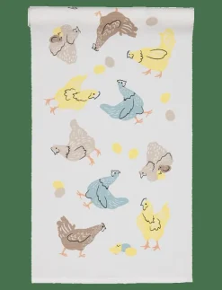 LÖPARE RUNNER CHICKEN GUL 35X110 - Dukar & löpare|Noble House Online