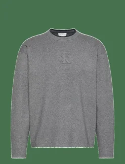 LS EMBOSSED LOGO CREWNK SWEATER - Rundhalsad|Calvin Klein Jeans Hot