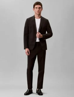 Calvin Klein LS TECH CLASSIC BLAZER - Enkelknäppta kavajer BLACK Best