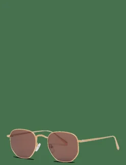 Lucca Gold Brown - Round Frame|Corlin Eyewear Hot