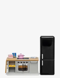 SPIS+KYLSKÅPSSET GRÅ - Tillbehör till dockhus|Lundby Outlet