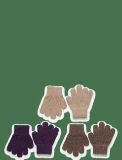 mikk-line Magic Gloves 3 Pack w. Lurex - Vantar NIGHTSHADE-CHOCOLATE CHIP-DOESKIN Hot